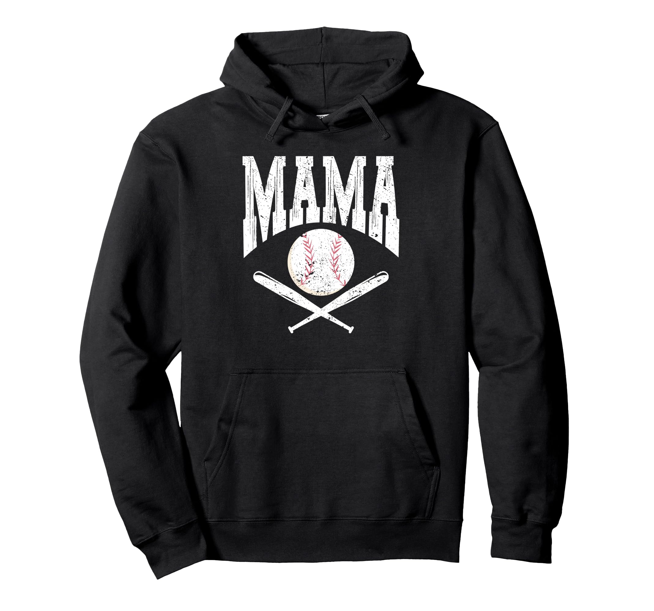 Mama Baseball Player Coach Fan Mothers Day Hoodie - Unique Graphic Unisex - T-Shirt, Sweatshirt, Hoodie