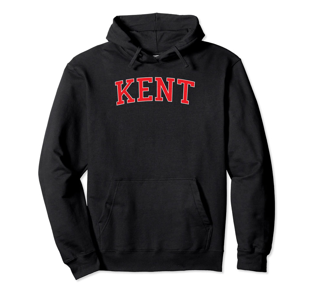 Kent Wa Varsity Red Text Hoodie - Trendy Graphic Men Women - T-Shirt, Sweatshirt, Hoodie