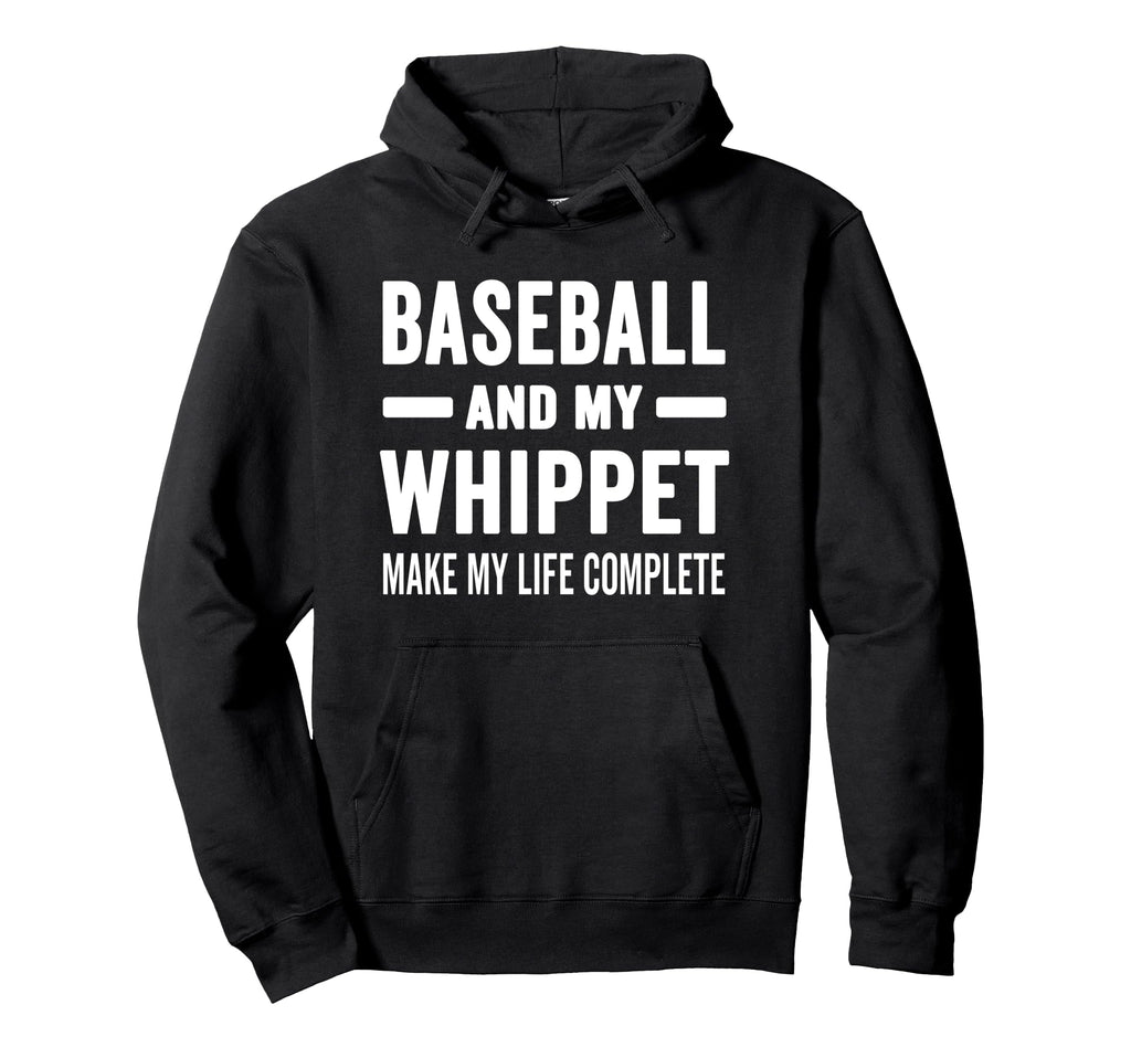 Baseball And My Whippet Mama Dog Lover Hoodie - Unique Graphic Unisex - T-Shirt, Sweatshirt, Hoodie