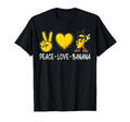 Banana Peace Love Banana Banana Funny T-Shirt - Fun Novelty Design Unisex - T-Shirt, Sweatshirt, Hoodie