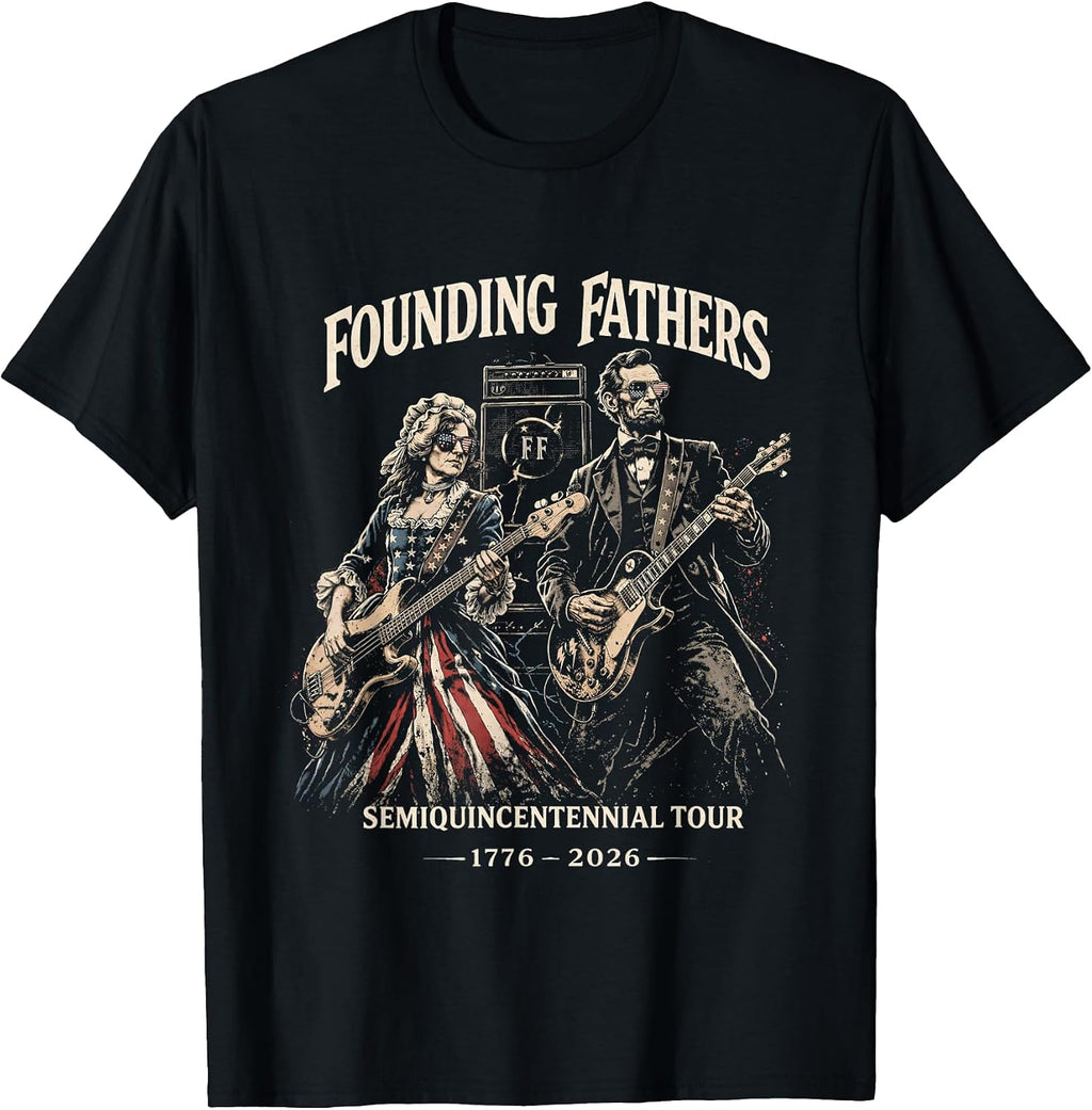 Abe Lincoln Rock Band Merch - Adult & Kids T-Shirts, Sweatshirts & Hoodies apparel design preview 1