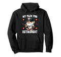 Funny Retirement Gnome Retired Baseball Hoodie - Minimalist Print Unisex - T-Shirt, Sweatshirt, Hoodie