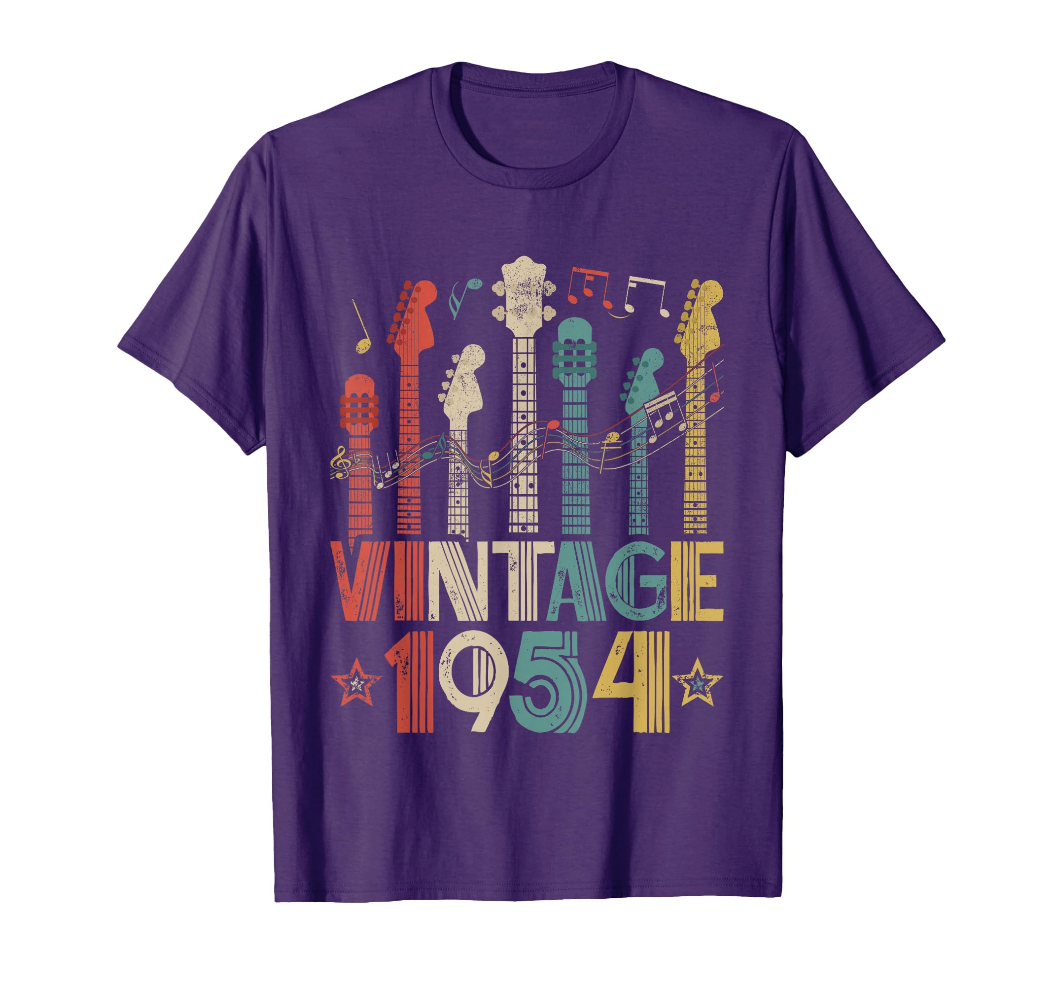 1954 Guitar Lover 1954 Birthday T-Shirt - Casual Everyday Wear Unisex - T-Shirt, Sweatshirt, Hoodie