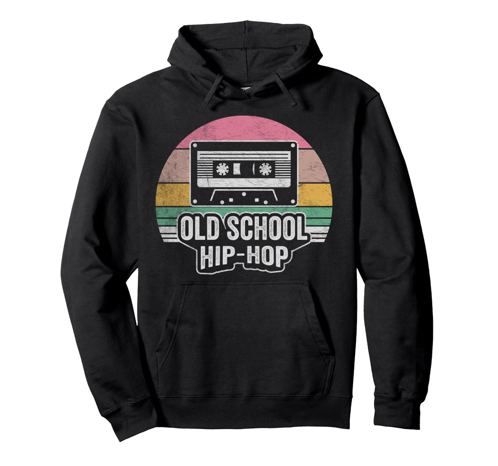 Old School Hip Hop Music Cassette Tape Hoodie - Minimalist Print Unisex - T-Shirt, Sweatshirt, Hoodie