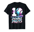 Baseball 10 Years Old Birthday Double T-Shirt - Graphic Print for Adults - T-Shirt, Sweatshirt, Hoodie
