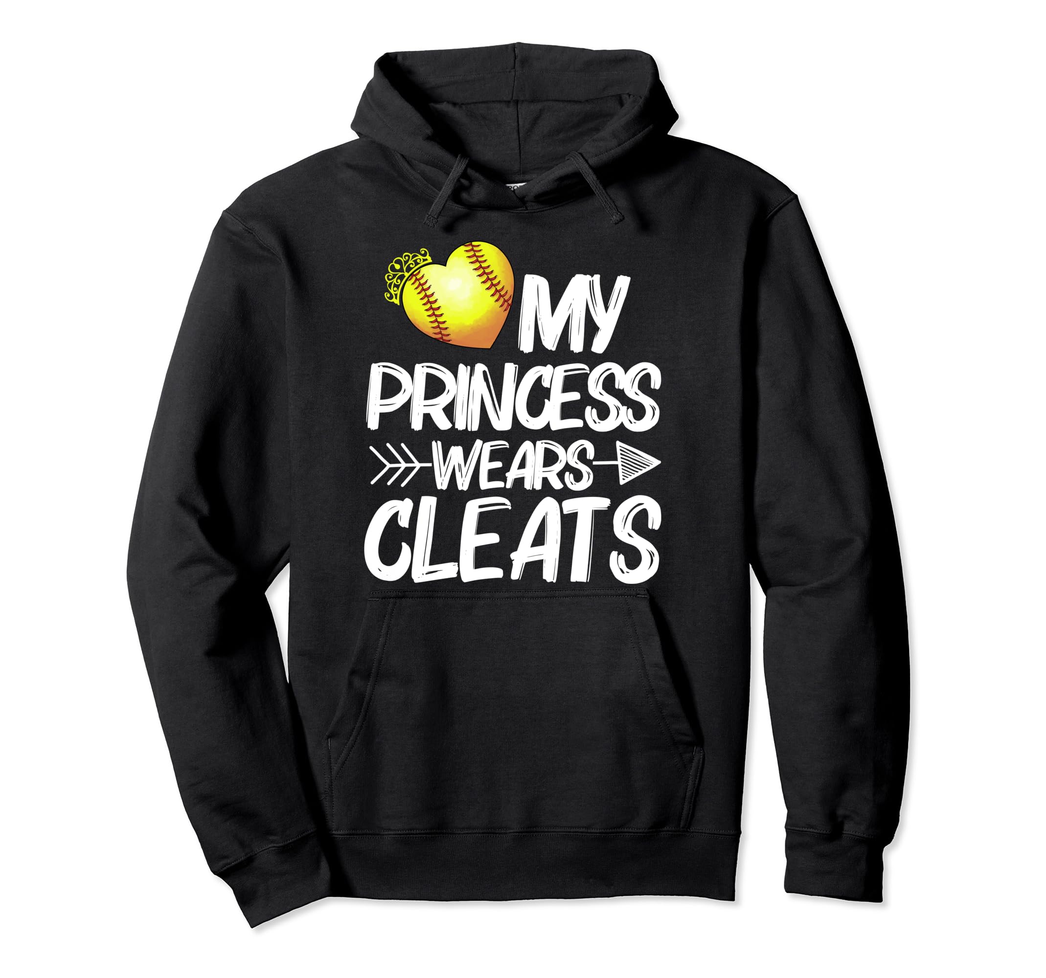 Funny My Princess Wears Cleats Gift Hoodie - Trendy Graphic Unisex - T-Shirt, Sweatshirt, Hoodie
