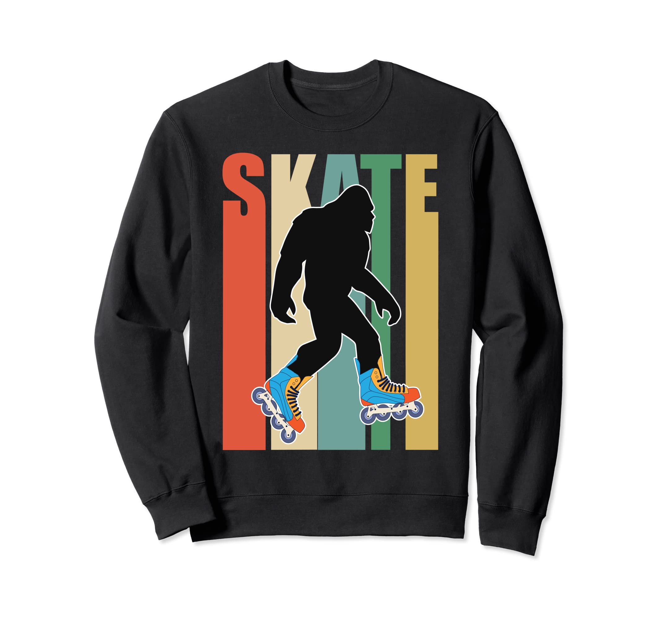 Roller Skates Bigfoot Skate Sweatshirt - Custom Art Print Men Women - T-Shirt, Sweatshirt, Hoodie