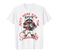 Racoon Im Just Here Snacks Football T-Shirt - Aesthetic Graphic for Adults - T-Shirt, Sweatshirt, Hoodie