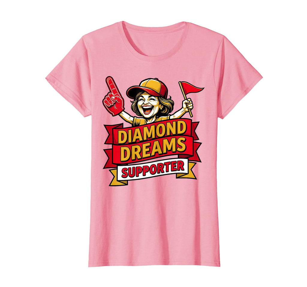 Diamond Dreams Supporter Baseball Mom T-Shirt - Trendy Graphic for Adults - T-Shirt, Sweatshirt, Hoodie