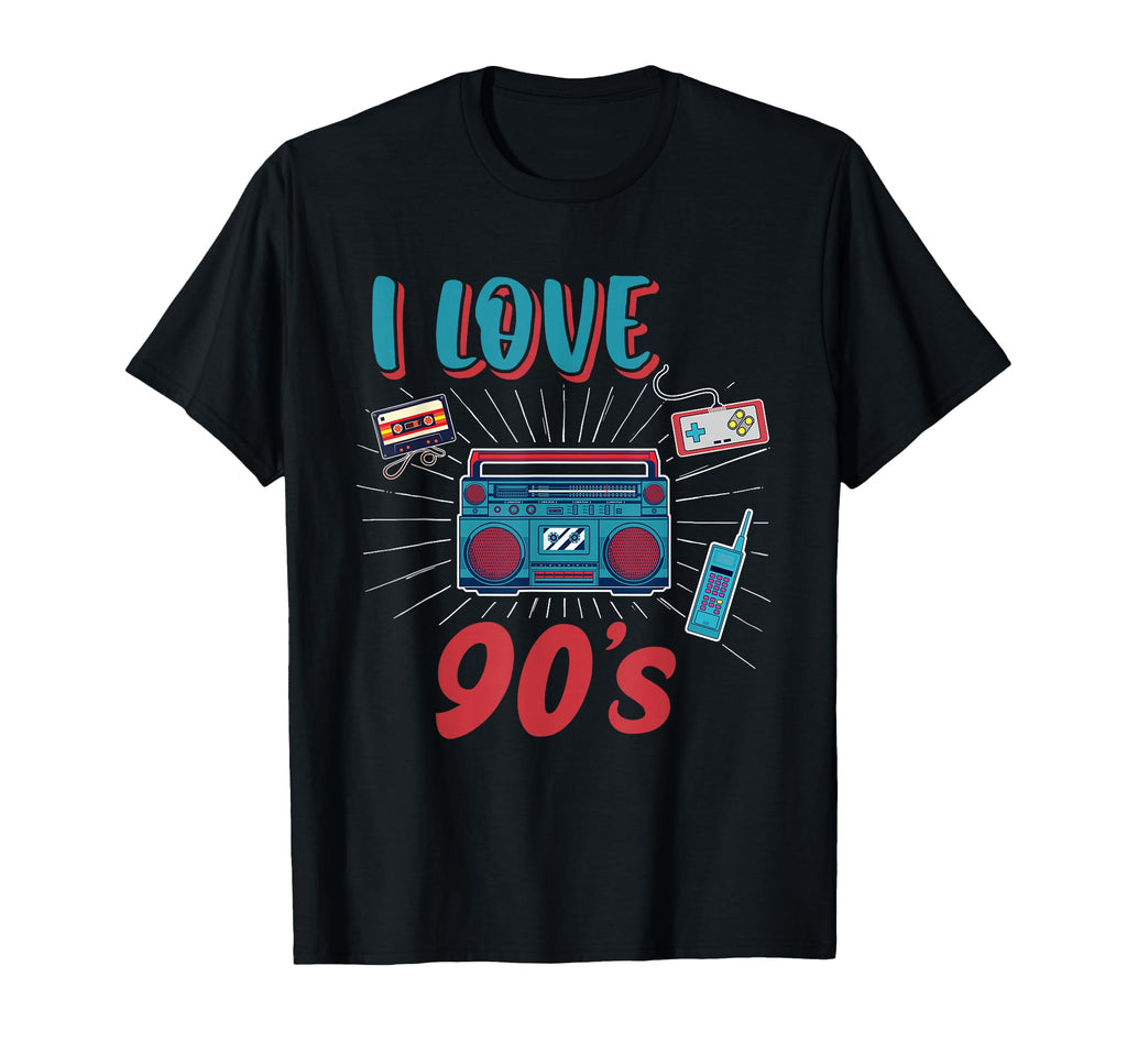I Love 90S 1990 Music Party 90S T-Shirt - Unique Graphic for Adults - T-Shirt, Sweatshirt, Hoodie