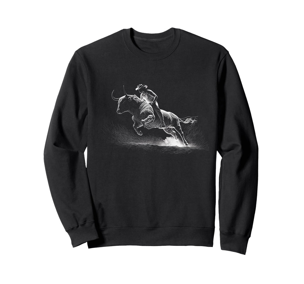 Cowboy Rodeo Horse Riding Usa Cowboy Sweatshirt - Trendy Graphic for Adults - T-Shirt, Sweatshirt, Hoodie
