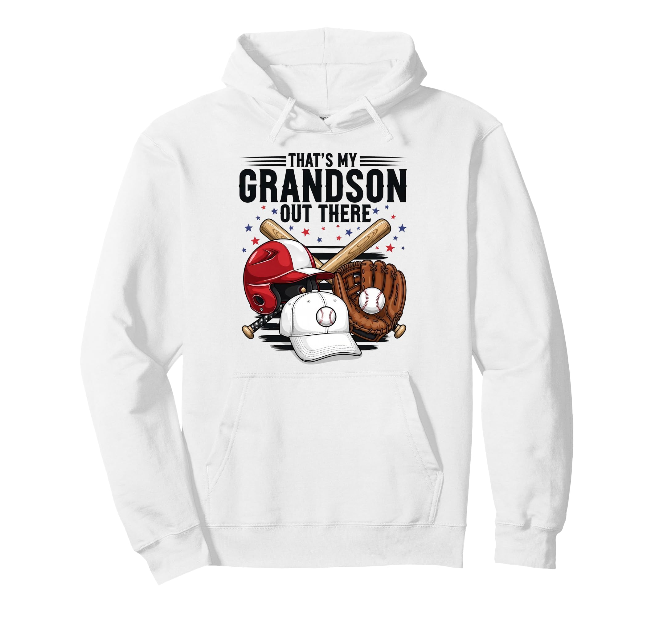 Proud Baseball Grandma Supporting Hoodie - Trendy Graphic Men Women - T-Shirt, Sweatshirt, Hoodie