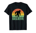 Believe Bigfoot Yeti Funny Sunset Gift T-Shirt - Aesthetic Graphic Unisex - T-Shirt, Sweatshirt, Hoodie