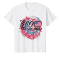 Peace Love America Tie Dye 4Th July T-Shirt - Aesthetic Graphic for Adults - T-Shirt, Sweatshirt, Hoodie