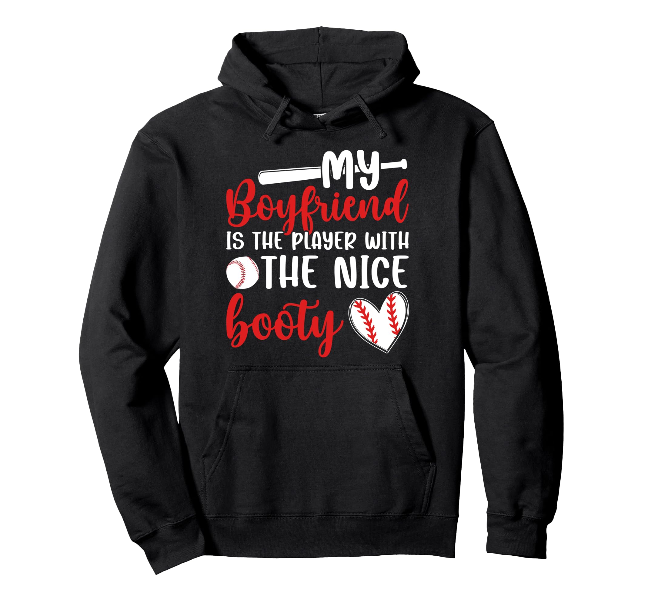 Baseball Girlfriend Funny Girlfriend Hoodie - Streetwear Style Unisex - T-Shirt, Sweatshirt, Hoodie