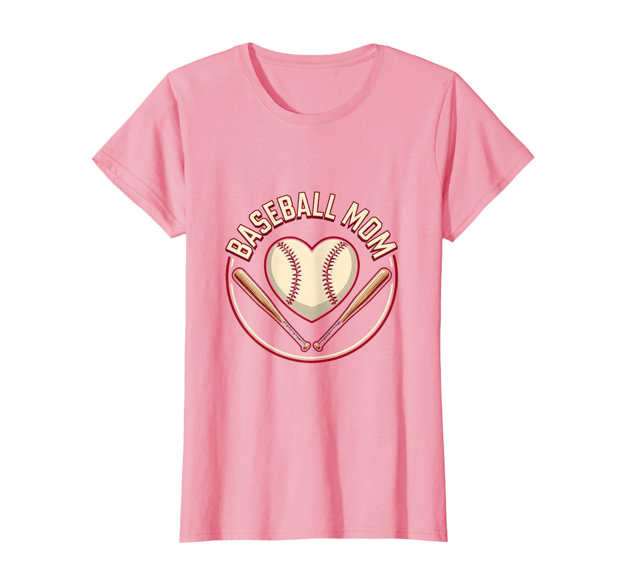 Baseball Mom Heart Proud Sports Parent T-Shirt - Minimalist Print Men Women - T-Shirt, Sweatshirt, Hoodie