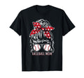 Baseball Mom Messy Bun Glasses And T-Shirt - Streetwear Style for Adults - T-Shirt, Sweatshirt, Hoodie