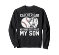 Baseball Catcher Dad Proud Dad Sweatshirt - Custom Art Print for Adults - T-Shirt, Sweatshirt, Hoodie