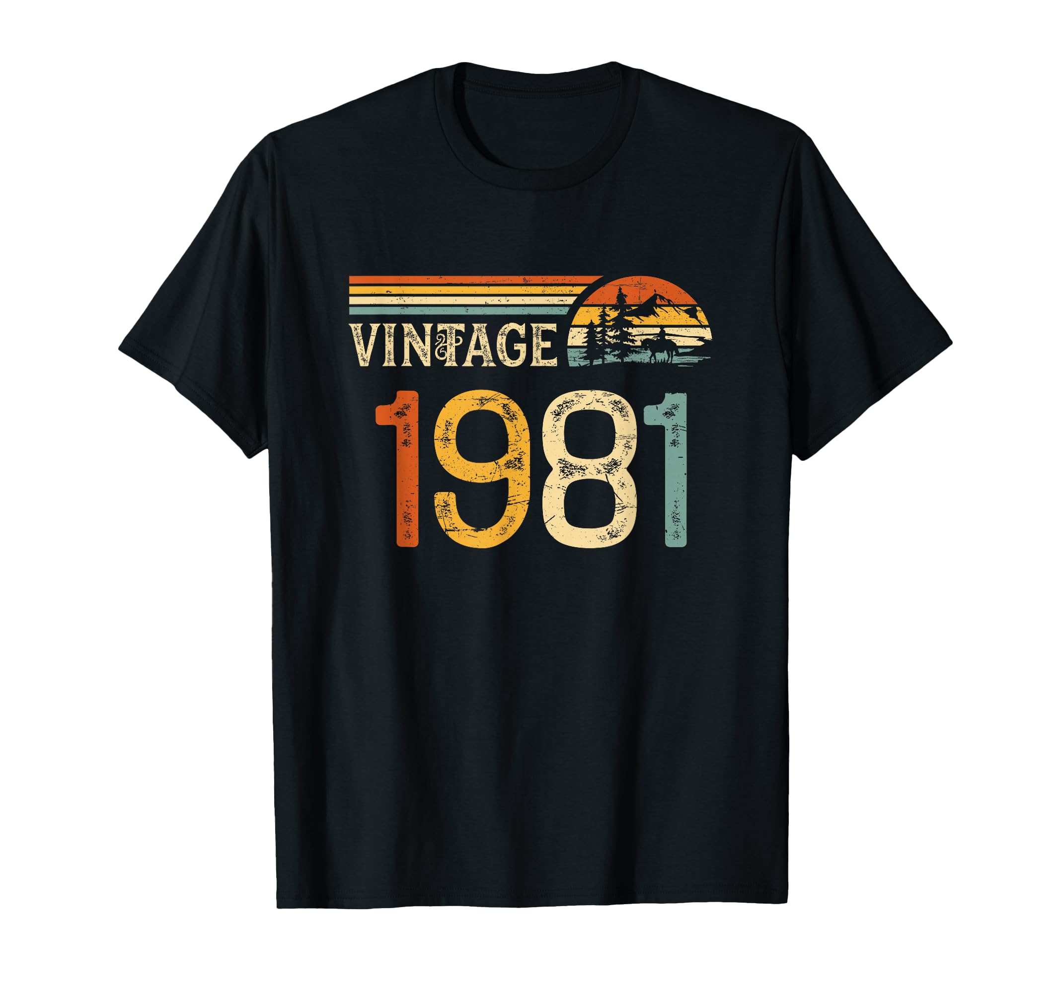 45Th Birthday 1981 45 Years Old Bday T-Shirt - Trendy Graphic for Adults - T-Shirt, Sweatshirt, Hoodie