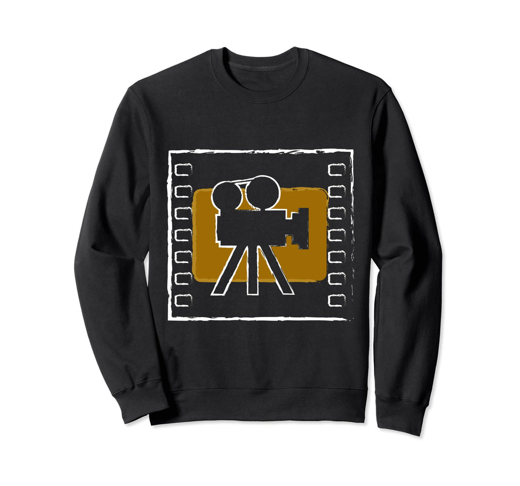 Camera Filmmaker Film Reel Sweatshirt - Unique Graphic Men Women - T-Shirt, Sweatshirt, Hoodie