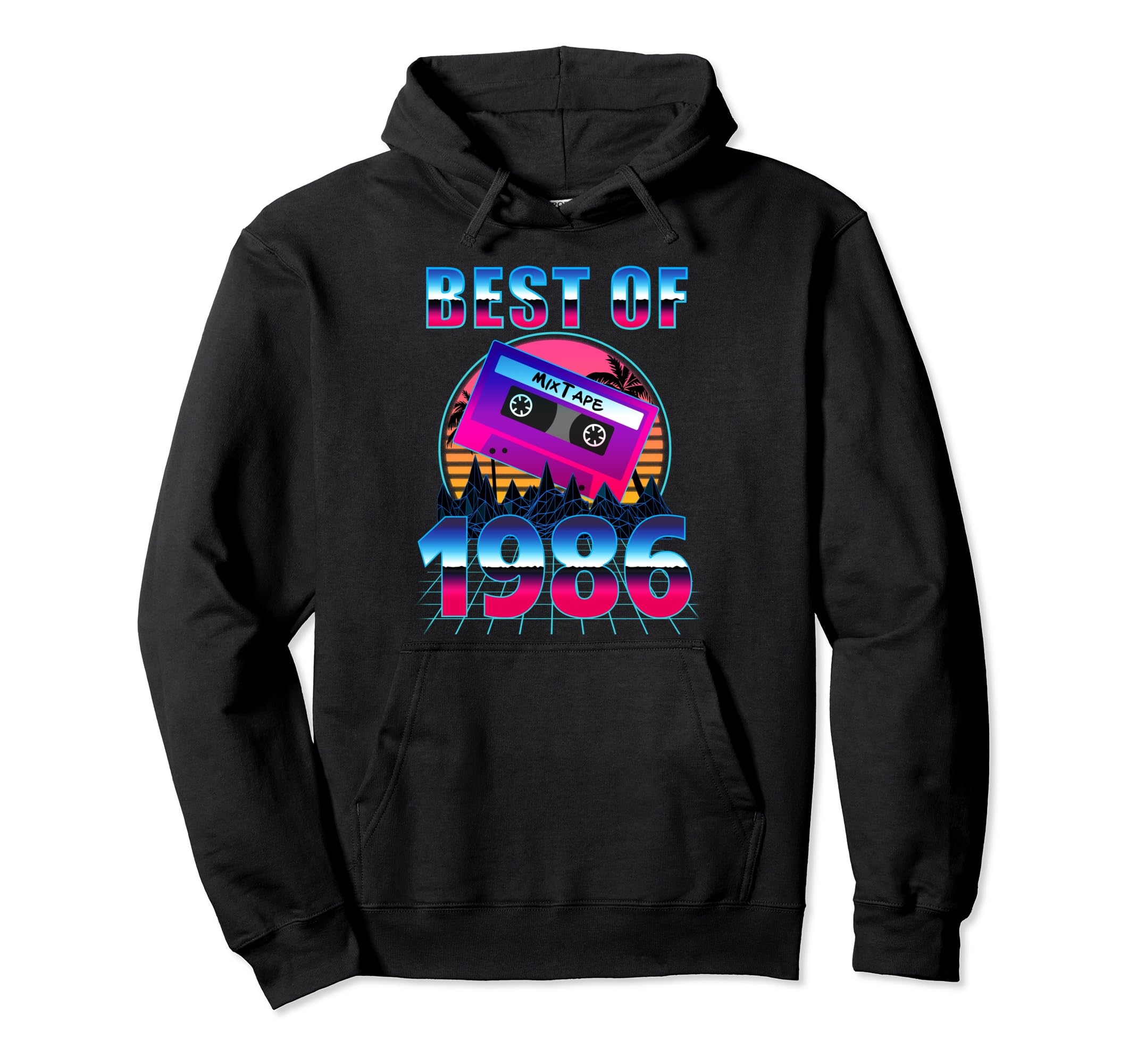 Best 1986 38 Years Old Cassette Hoodie - Casual Everyday Wear Men Women - T-Shirt, Sweatshirt, Hoodie