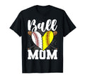 Mom Both Ball Half Softball Baseball T-Shirt - Trendy Graphic Men Women - T-Shirt, Sweatshirt, Hoodie