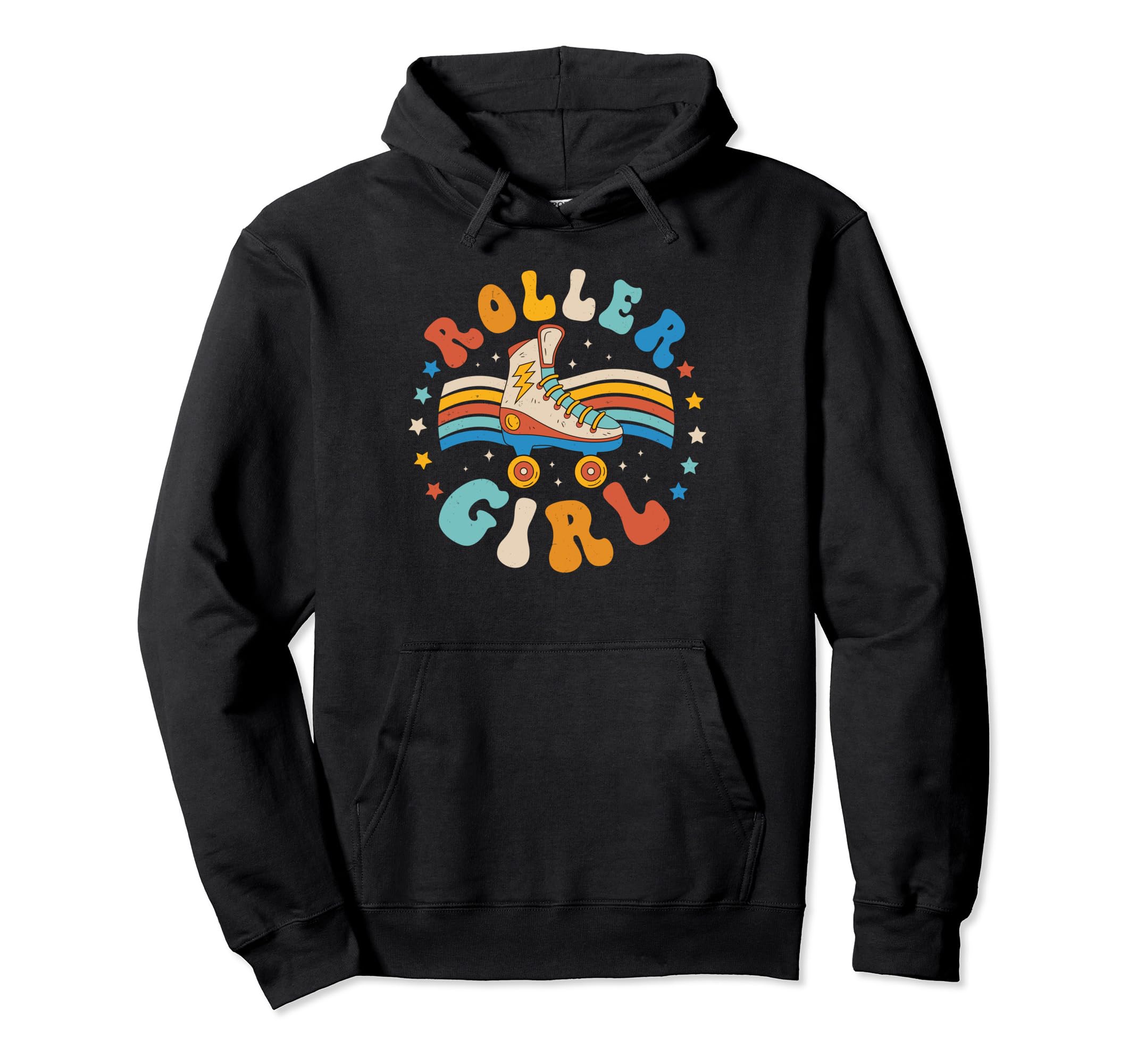 Roller Skater Skating 70S 80S Skates Hoodie - Unique Graphic Men Women - T-Shirt, Sweatshirt, Hoodie