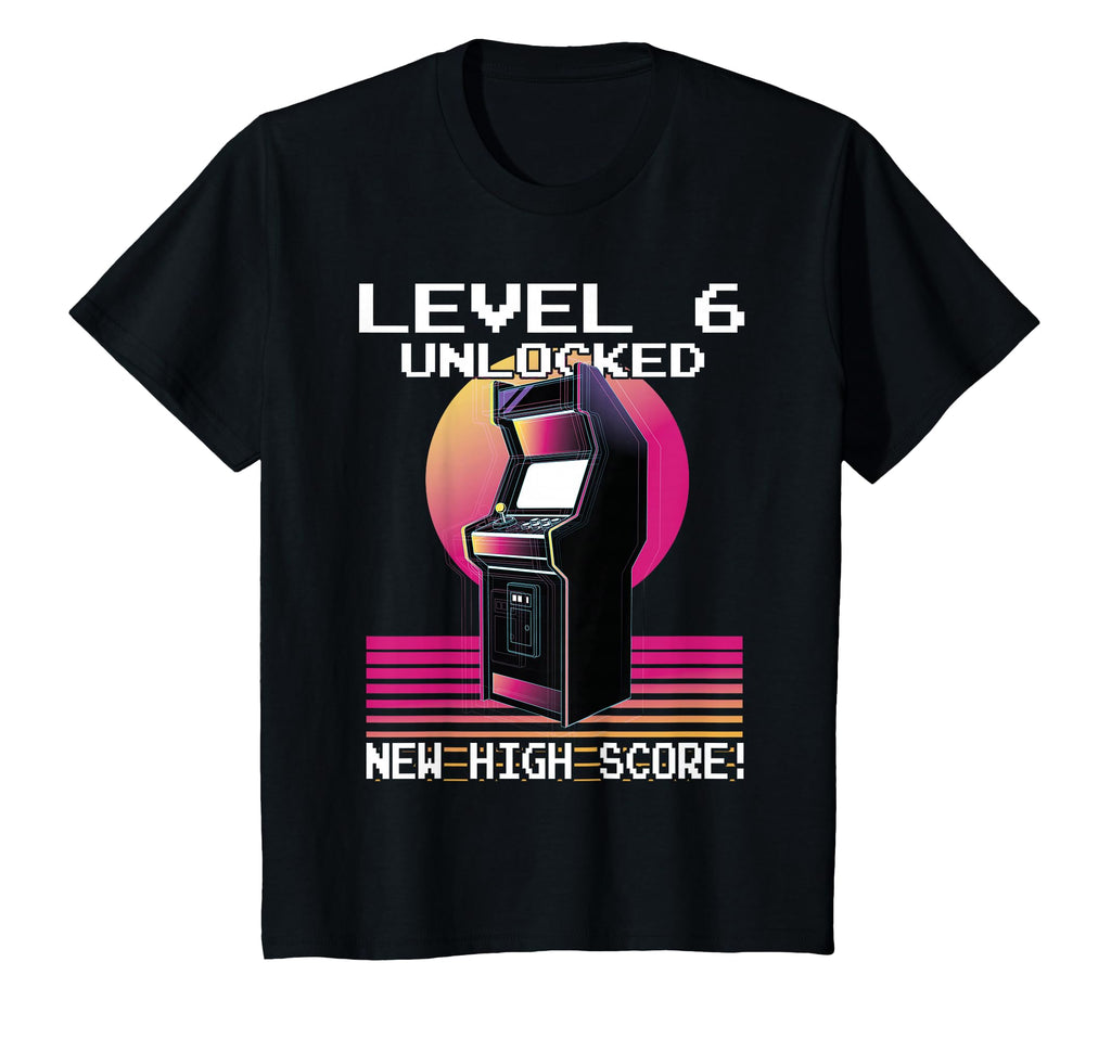 Level 6 Unlocked Gamer 6Th Birthday T-Shirt - Streetwear Style Unisex - T-Shirt, Sweatshirt, Hoodie