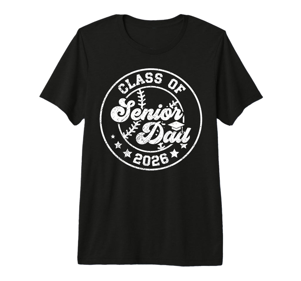 Mens Baseball Senior Dad Class 2026 T-Shirt - Trendy Graphic for Adults - T-Shirt, Sweatshirt, Hoodie