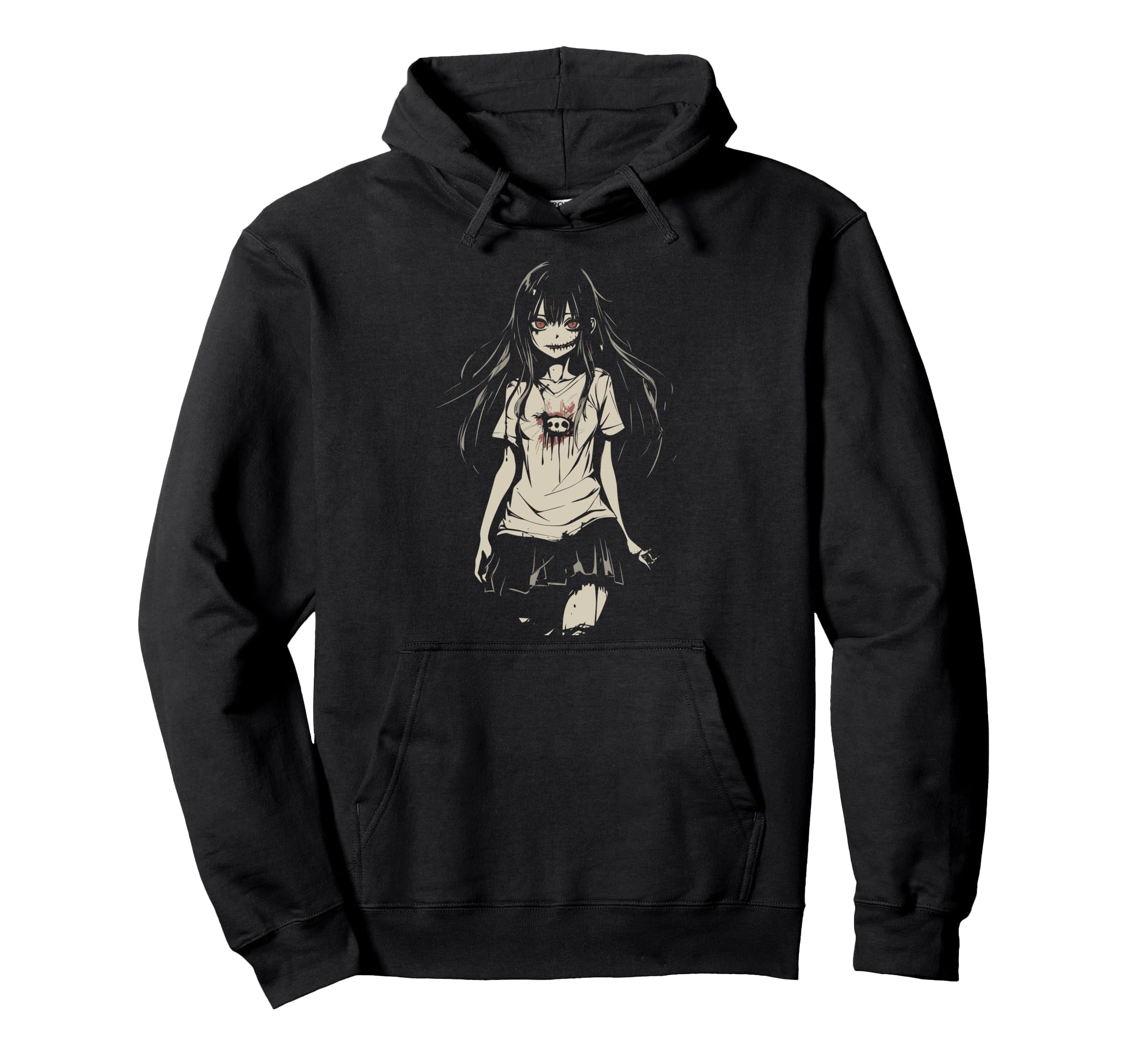 Anime Horror Aesthetic Soft Grunge Waifu Hoodie - Trendy Graphic Unisex - T-Shirt, Sweatshirt, Hoodie