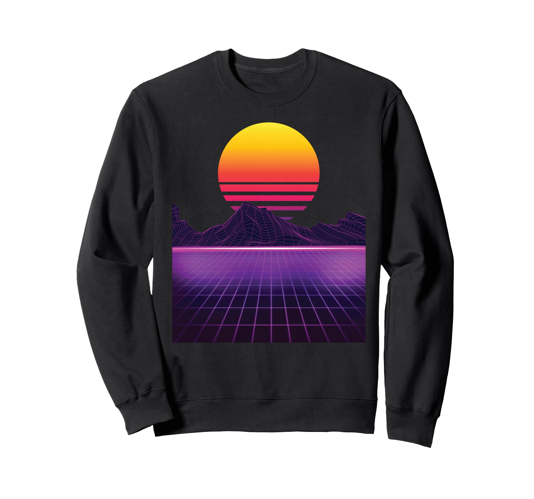 Outrun Synthwave Vaporwave Sweatshirt - Unique Graphic for Adults - T-Shirt, Sweatshirt, Hoodie