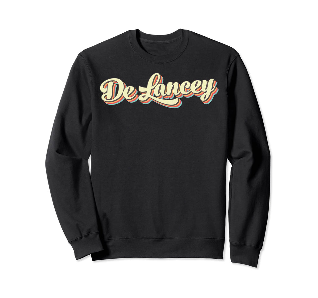 De Lancey Art Baseball Font Sweatshirt - Minimalist Print for Adults - T-Shirt, Sweatshirt, Hoodie