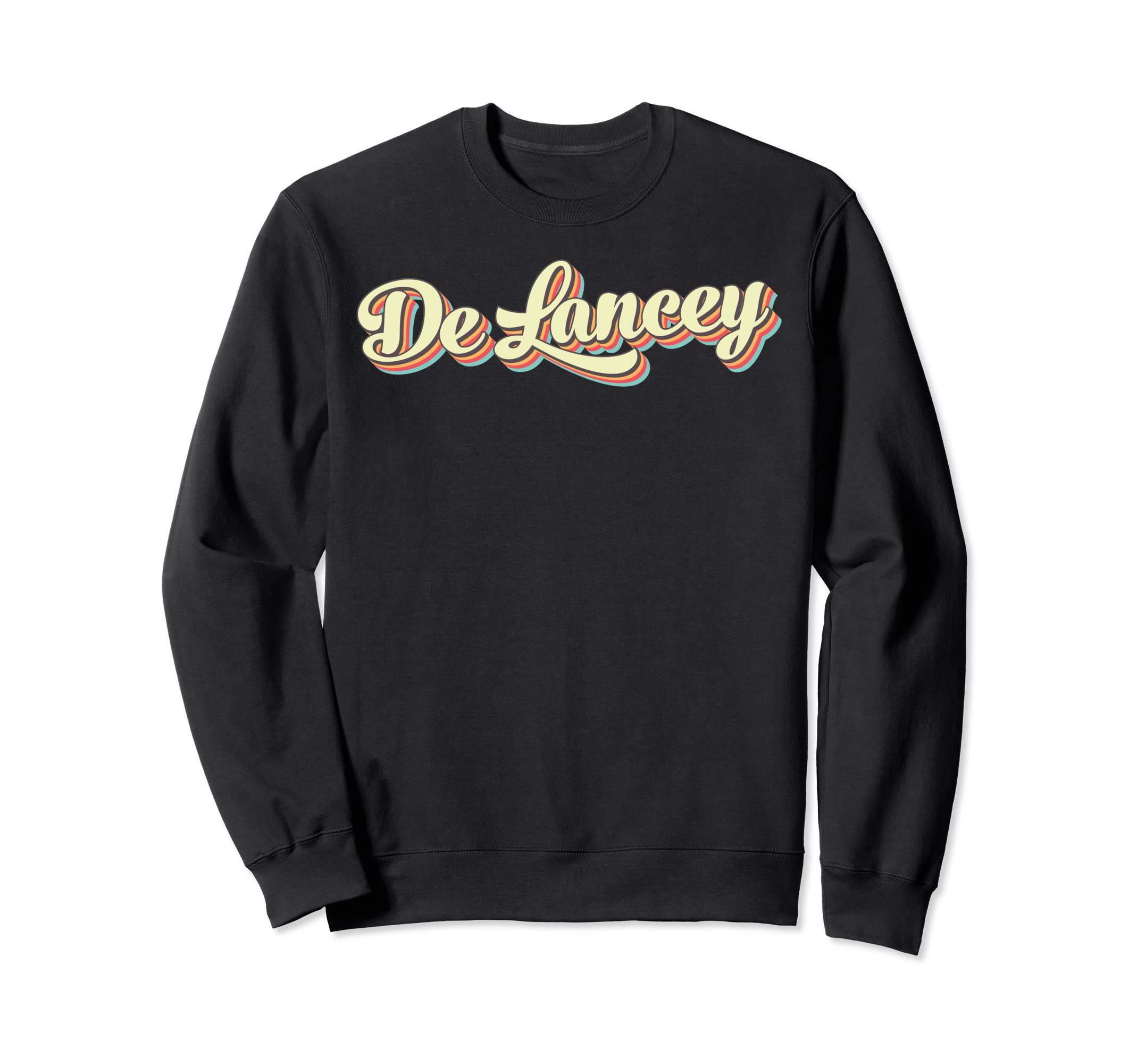 De Lancey Art Baseball Font Sweatshirt - Minimalist Print for Adults - T-Shirt, Sweatshirt, Hoodie