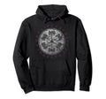 Viking Axes Runes And Equilibrium Distressed Hoodie - Unique Graphic Unisex - T-Shirt, Sweatshirt, Hoodie