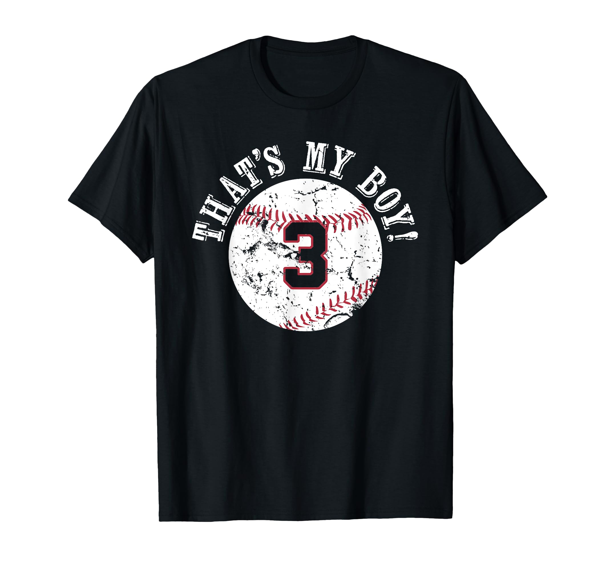 Unique Thats My 3 Baseball Player Mom T-Shirt - Trendy Graphic for Adults - T-Shirt, Sweatshirt, Hoodie