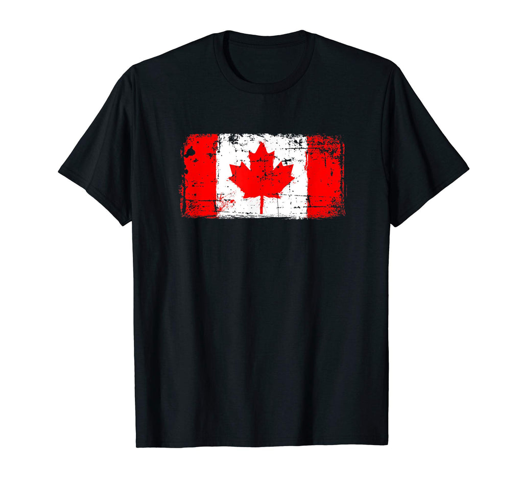 Canada Flag Pride Gift Distressed T-Shirt - Custom Art Print Men Women - T-Shirt, Sweatshirt, Hoodie
