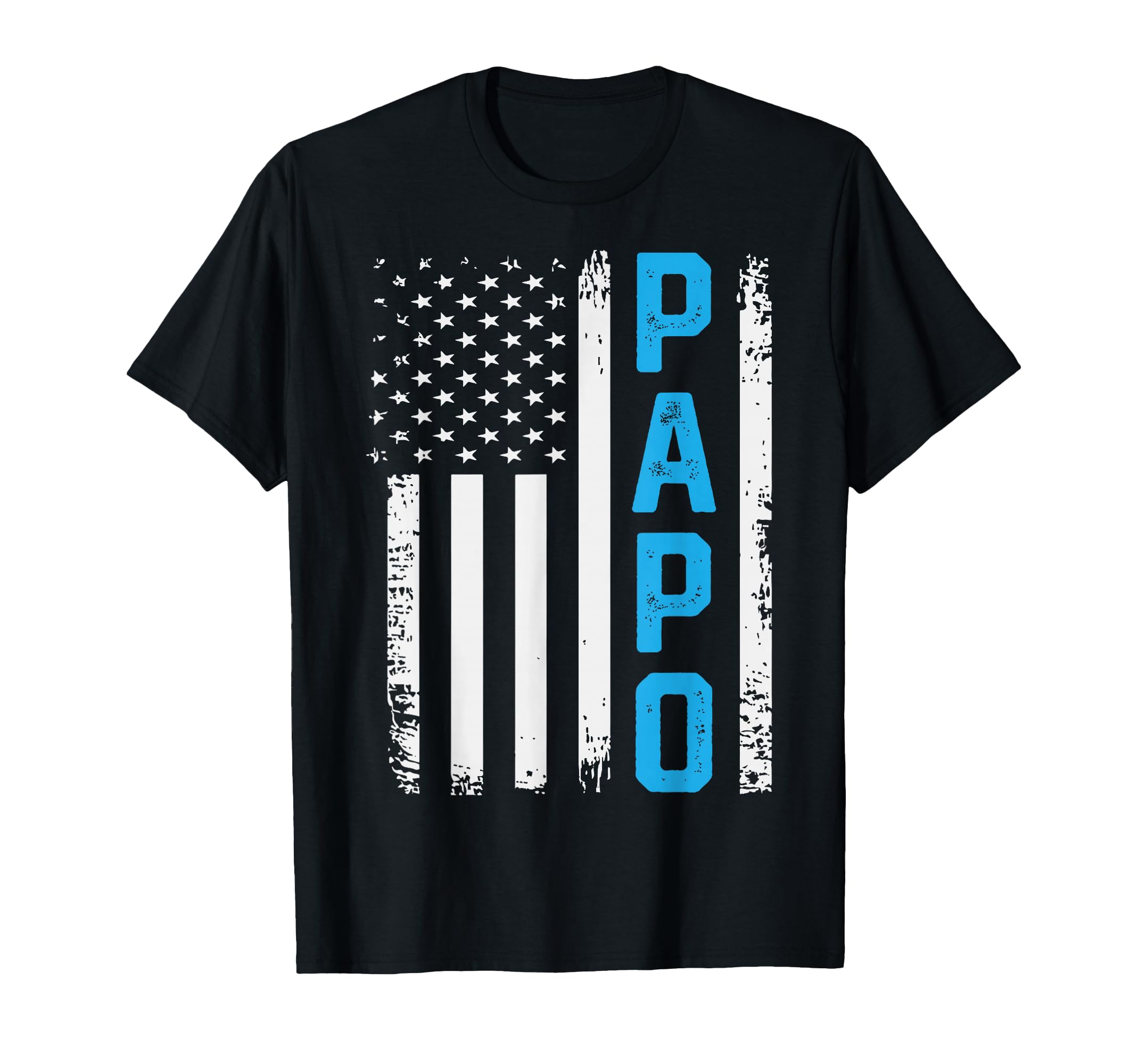 Papo Distressed American Flag Fathers Day T-Shirt - Novelty Apparel Unisex - T-Shirt, Sweatshirt, Hoodie