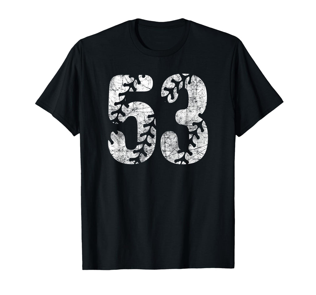 Baseball Softball Mom 53 Number 53 T-Shirt - Trendy Graphic Men Women - T-Shirt, Sweatshirt, Hoodie