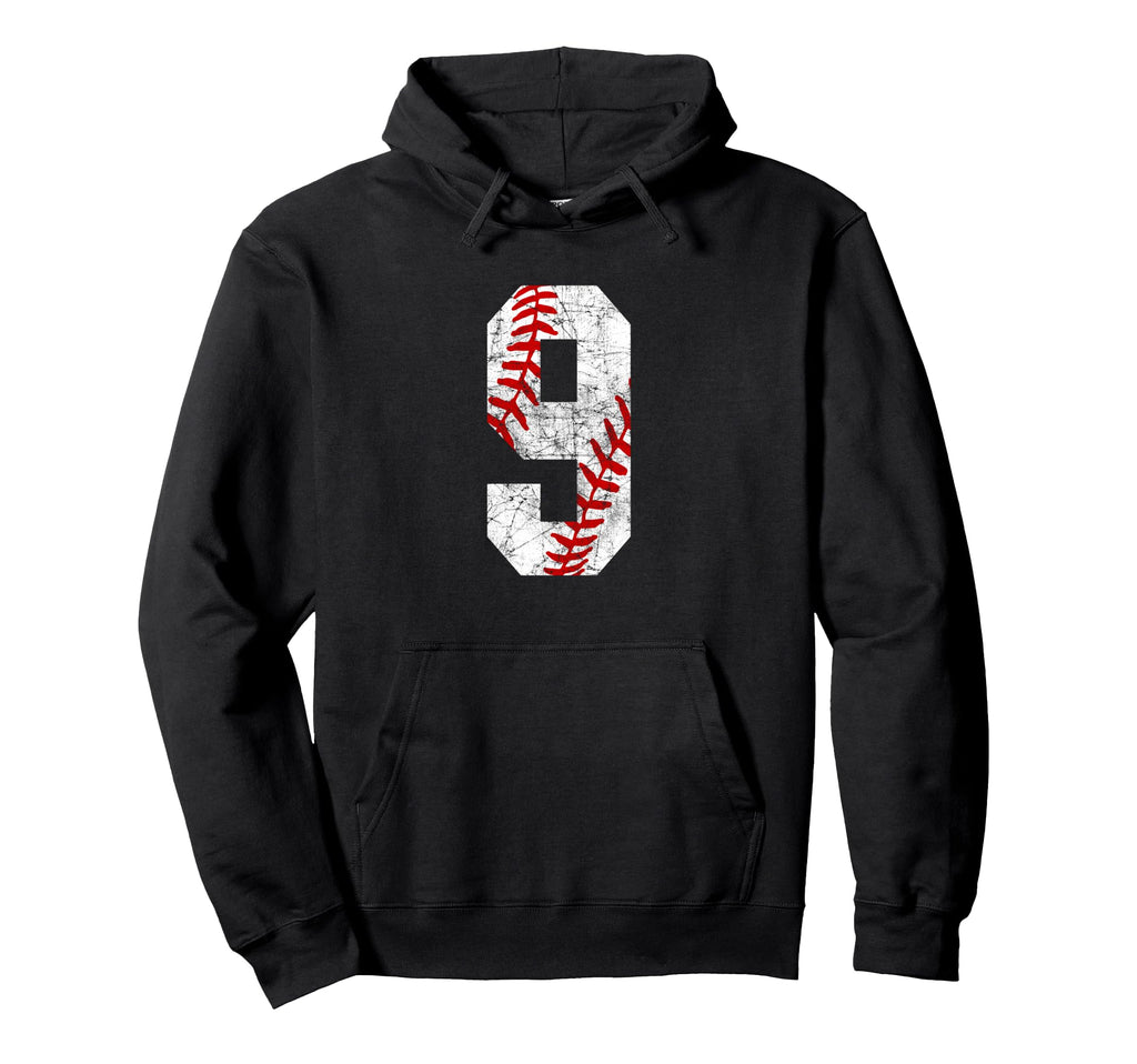 Baseball Mom 9 Jersey Baseball Player Hoodie - Graphic Print Men Women - T-Shirt, Sweatshirt, Hoodie