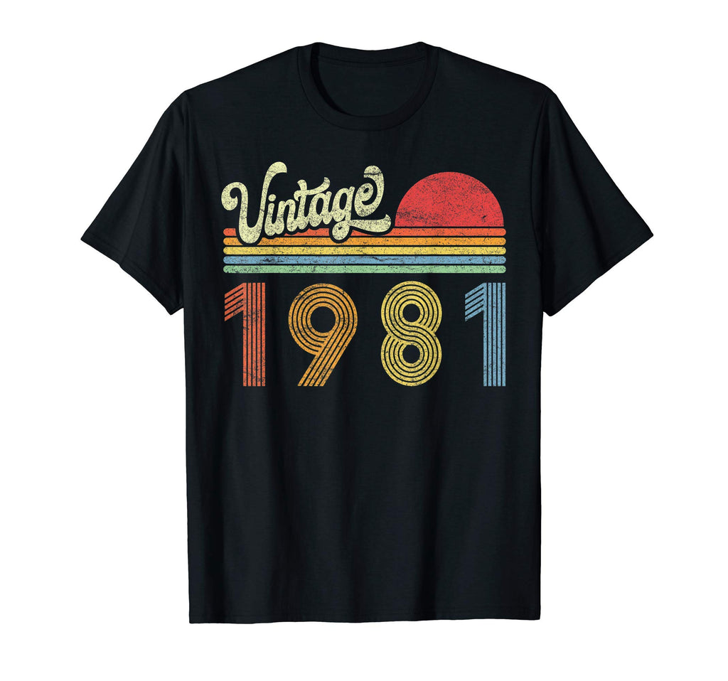 1981 Birthday Gift Born Made 1981 Sunset T-Shirt - Unique Graphic Unisex - T-Shirt, Sweatshirt, Hoodie