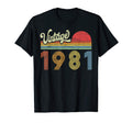 1981 Birthday Gift Born Made 1981 Sunset T-Shirt - Unique Graphic Unisex - T-Shirt, Sweatshirt, Hoodie