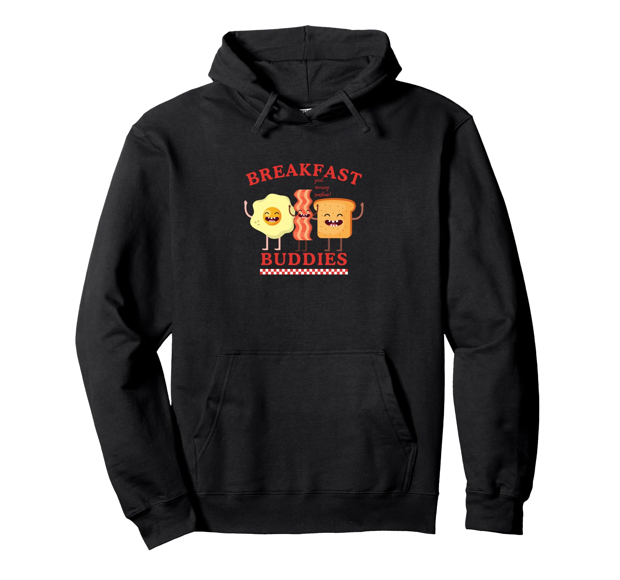 Breakfast Buddies Cartoon Aesthetic Hoodie - Custom Art Print Men Women - T-Shirt, Sweatshirt, Hoodie