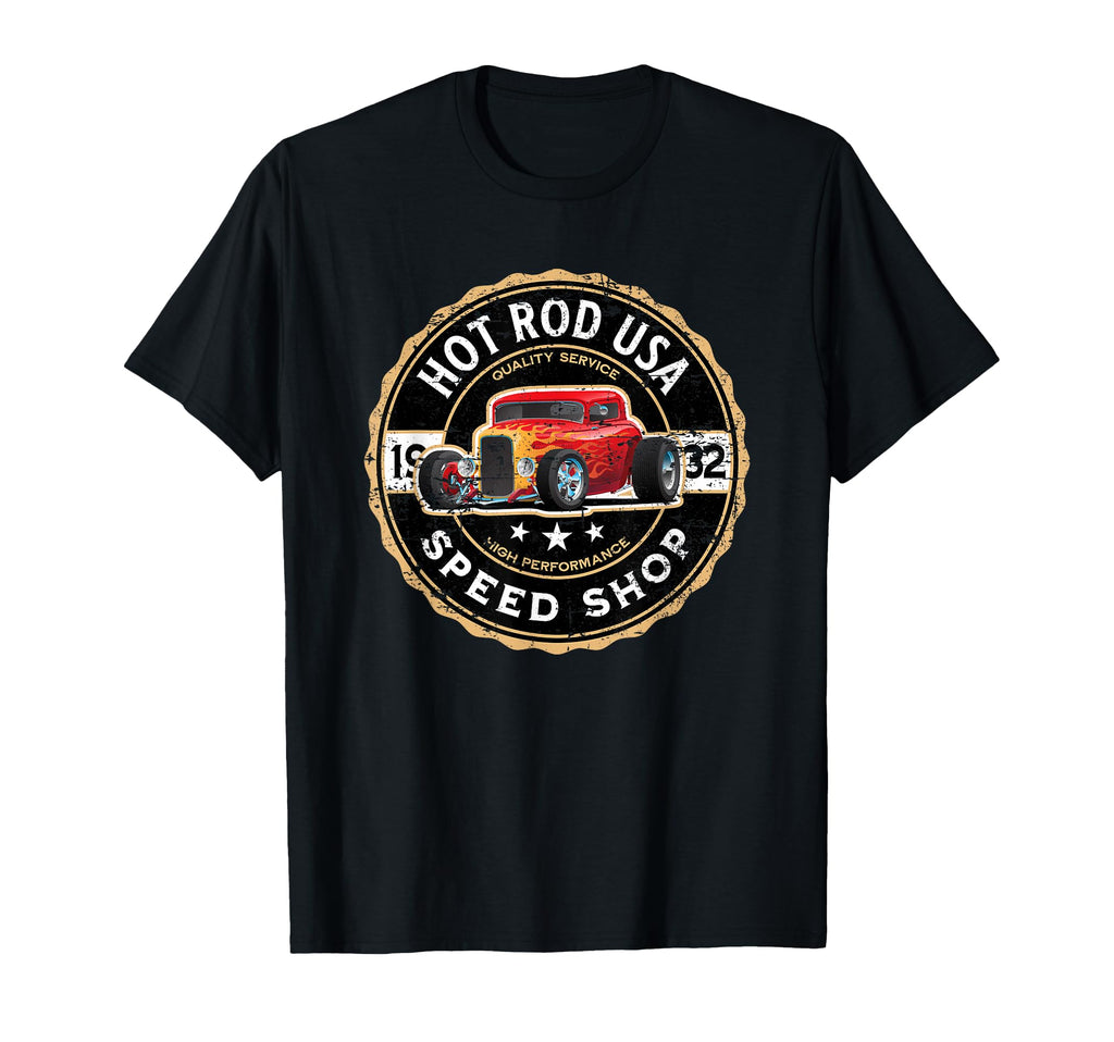 Hotrod Custom Car Automotive Nostalgia T-Shirt - Custom Art Print Unisex - T-Shirt, Sweatshirt, Hoodie