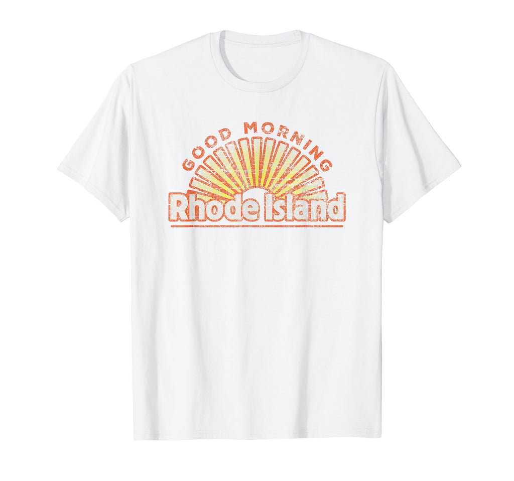 Rhode Island Good Morning Running T-Shirt - Trendy Graphic Men Women - T-Shirt, Sweatshirt, Hoodie