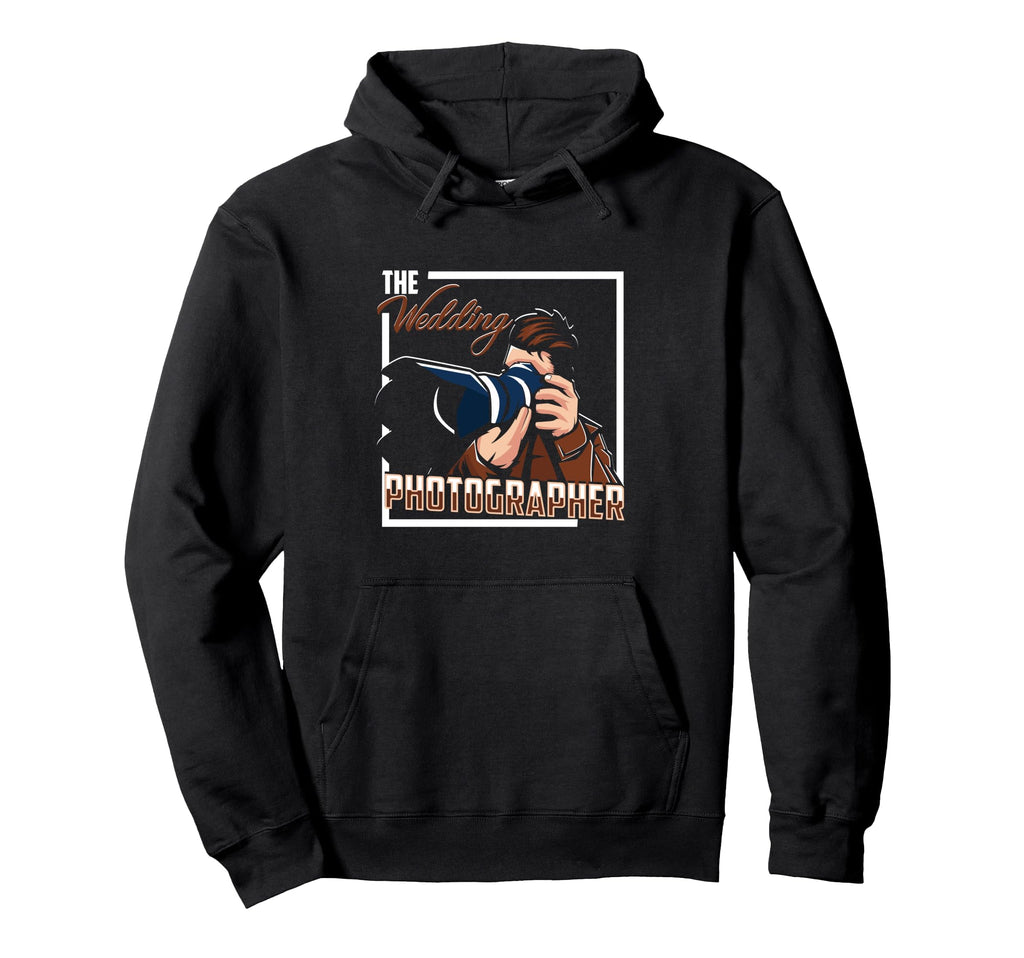 Wedding Photographer Camera Hoodie - Trendy Graphic Unisex - T-Shirt, Sweatshirt, Hoodie