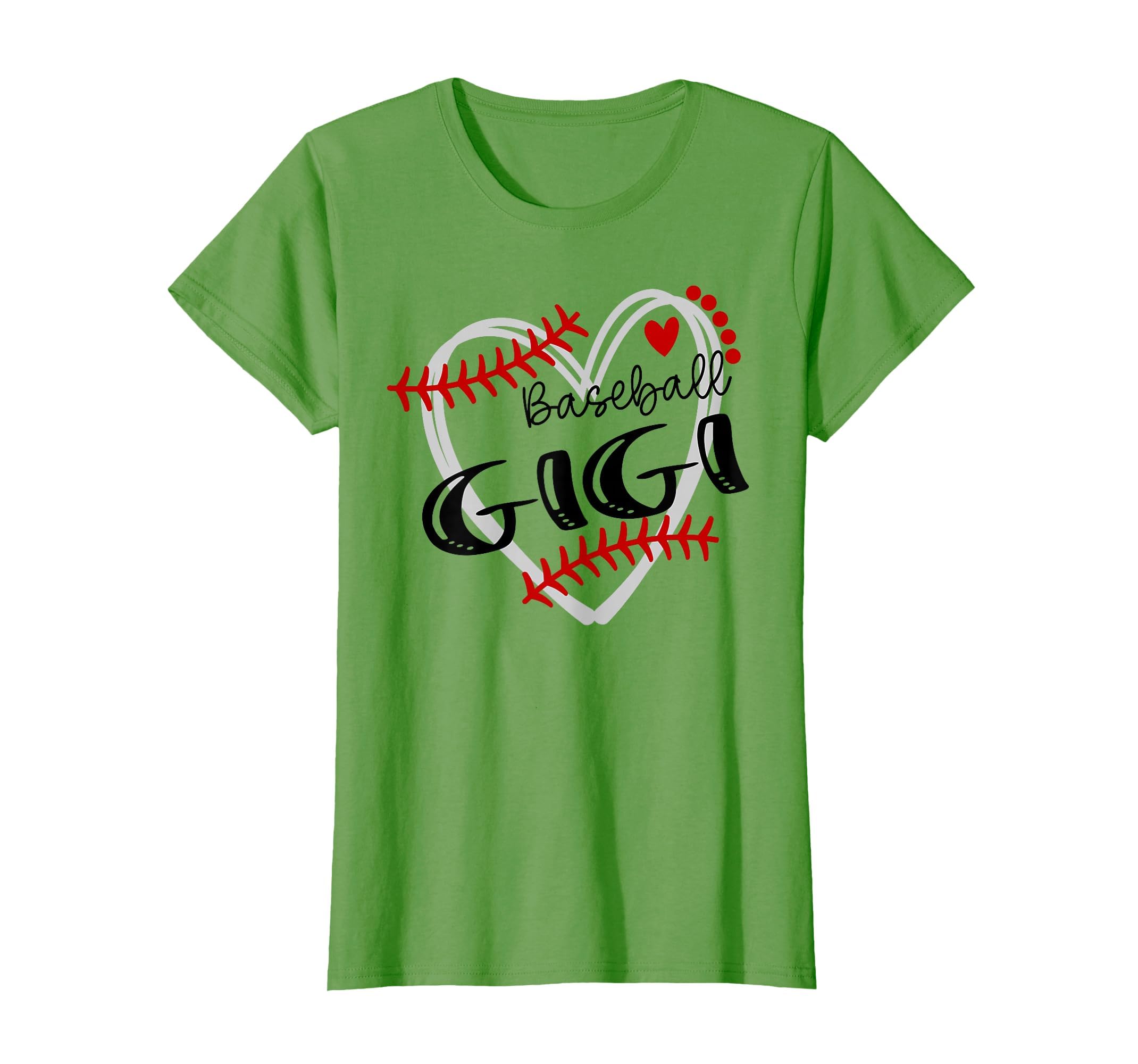 Personalized Baseball Heart Gigi Baseball T-Shirt - Trendy Graphic Unisex - T-Shirt, Sweatshirt, Hoodie