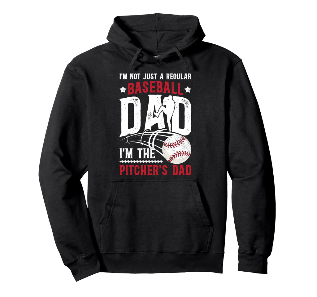 Im Baseball Pitcher Dad Baseball Hoodie - Minimalist Print for Adults - T-Shirt, Sweatshirt, Hoodie