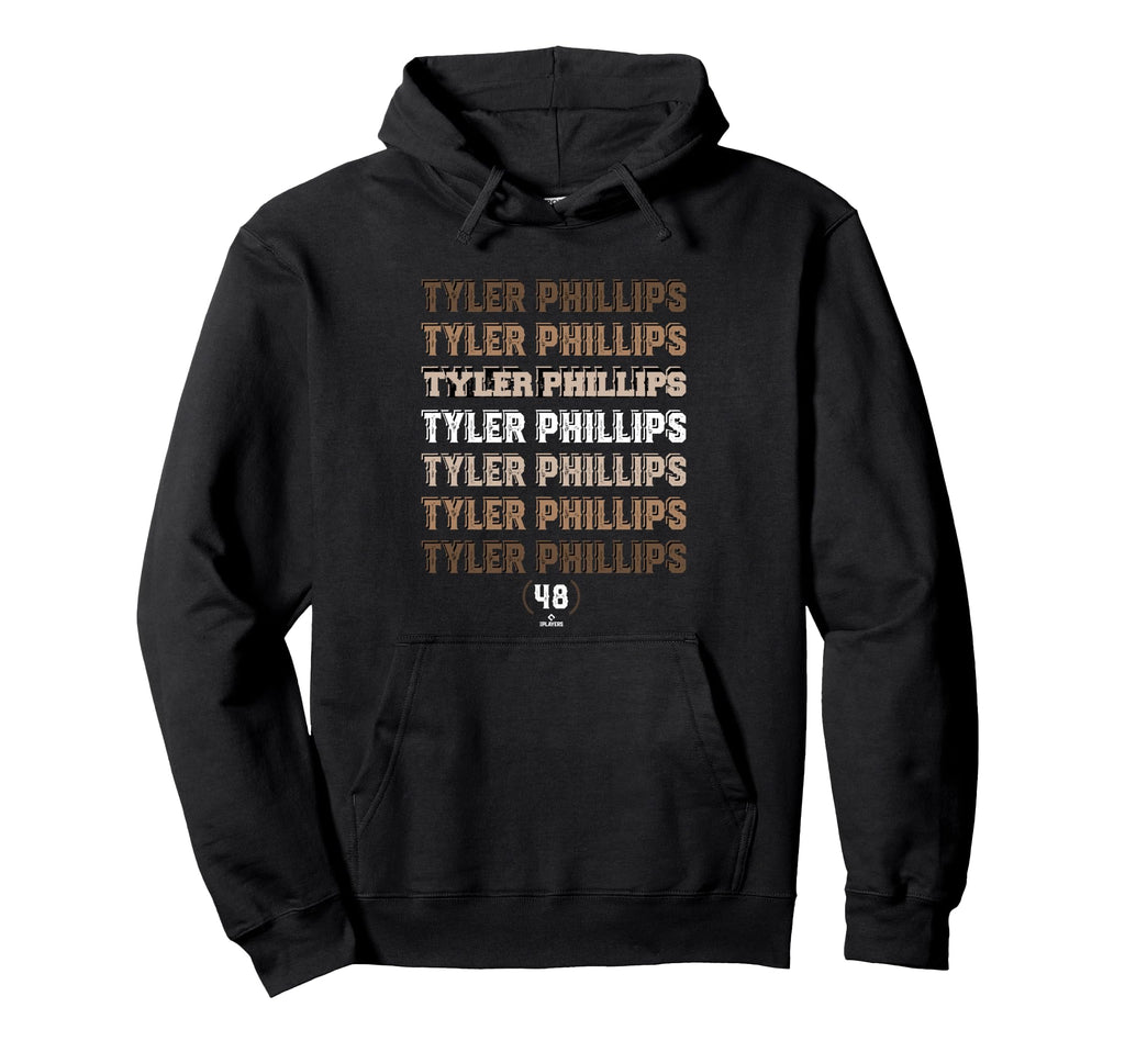 Repeating Text Tyler Phillips Hoodie - Custom Art Print for Adults - T-Shirt, Sweatshirt, Hoodie