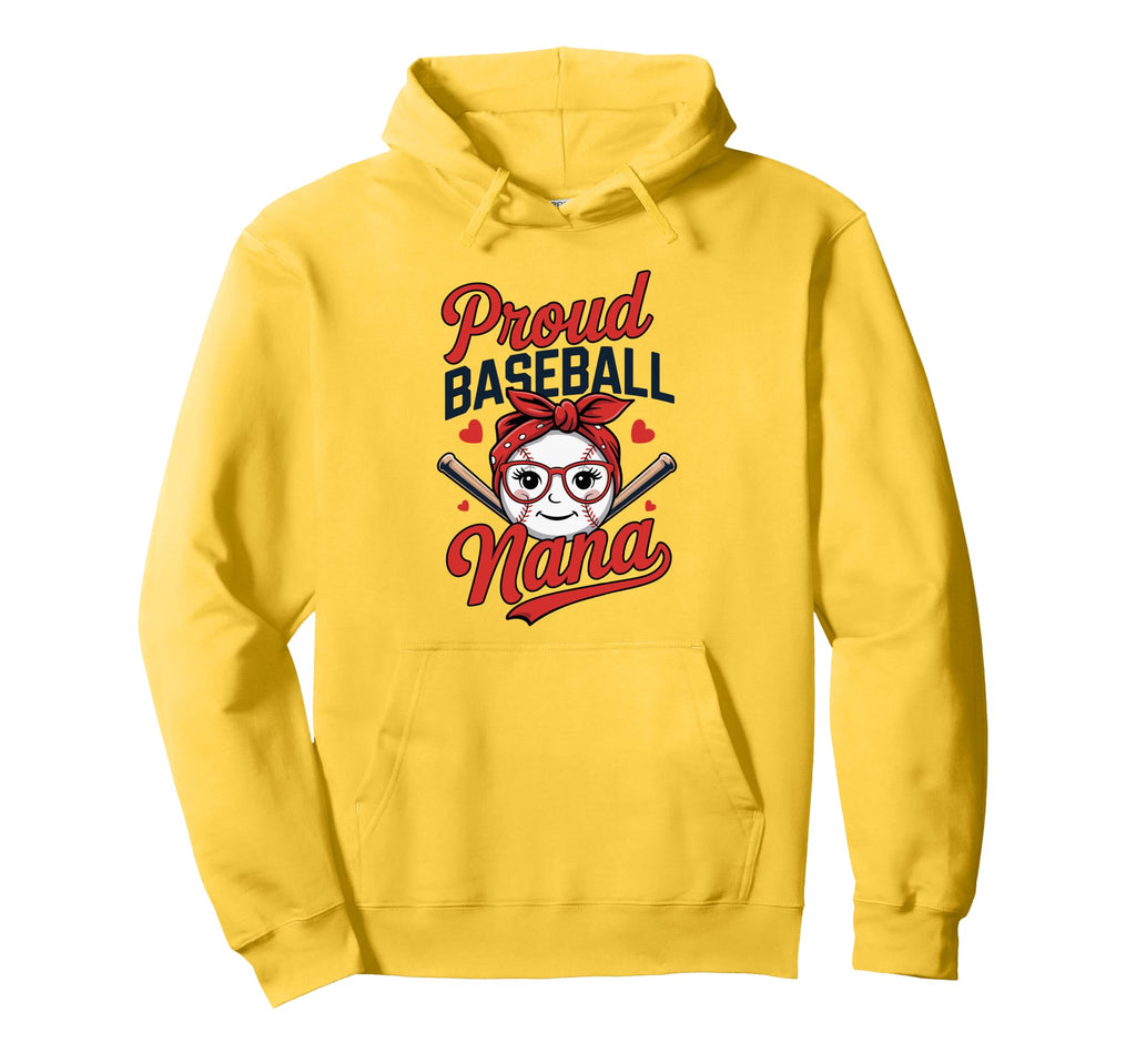 Proud Baseball Nana Glasses Bandana And Hoodie - Novelty Apparel Unisex - T-Shirt, Sweatshirt, Hoodie