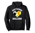 Busy Raising Ballers Soccer Softball Hoodie - Trendy Graphic Men Women - T-Shirt, Sweatshirt, Hoodie